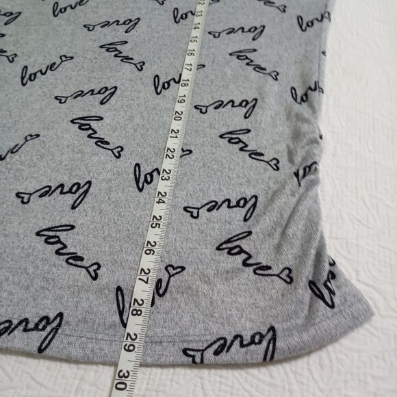 ROUGE COLLECTION  WOMENS SIZE 4X STRETCH HOODIE - FITTED - "LOVE" GRAY - Picture 12 of 13